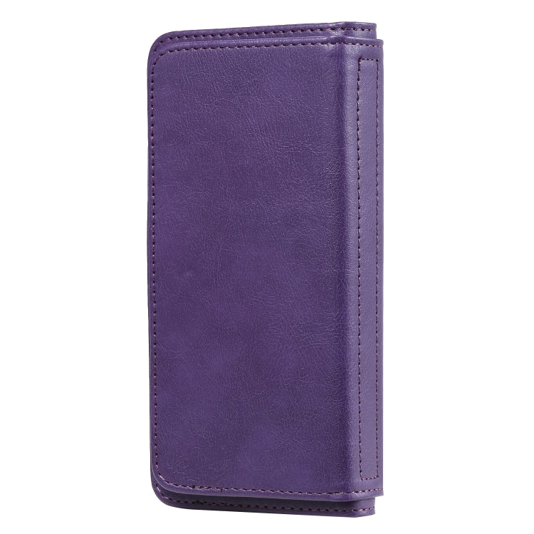 For Samsung Galaxy S10e Multifunctional Magnetic Copper Buckle Horizontal Flip Solid Color Leather Case with 10 Card Slots & Wallet & Holder & Photo Frame