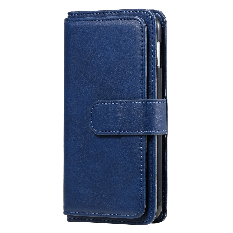 For Samsung Galaxy S10e Multifunctional Magnetic Copper Buckle Horizontal Flip Solid Color Leather Case with 10 Card Slots & Wallet & Holder & Photo Frame