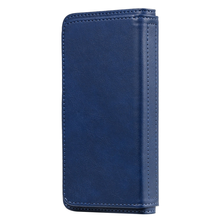 For Samsung Galaxy S10e Multifunctional Magnetic Copper Buckle Horizontal Flip Solid Color Leather Case with 10 Card Slots & Wallet & Holder & Photo Frame