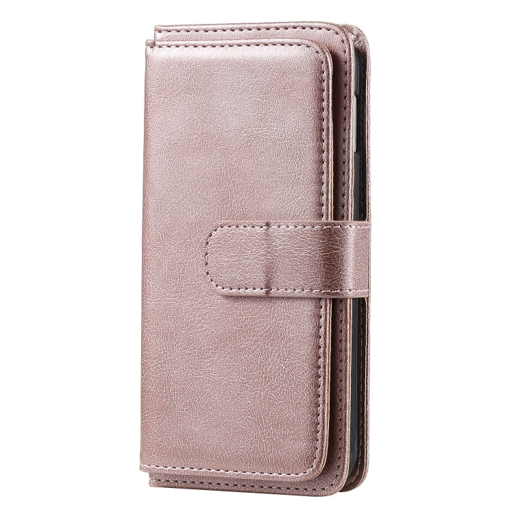 For Samsung Galaxy S10e Multifunctional Magnetic Copper Buckle Horizontal Flip Solid Color Leather Case with 10 Card Slots & Wallet & Holder & Photo Frame