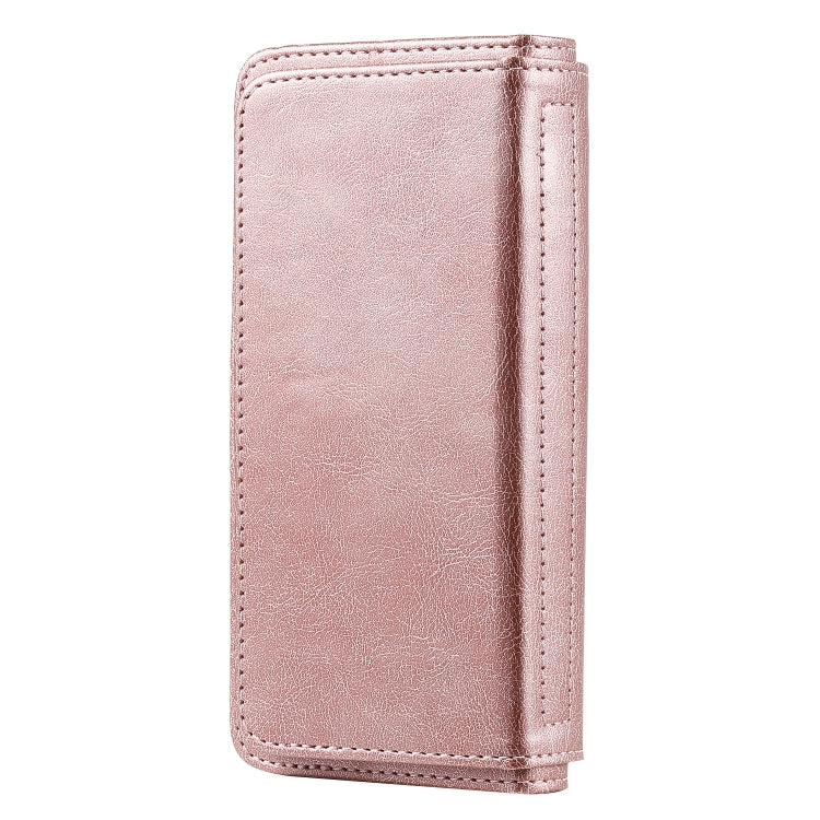 For Samsung Galaxy S10e Multifunctional Magnetic Copper Buckle Horizontal Flip Solid Color Leather Case with 10 Card Slots & Wallet & Holder & Photo Frame