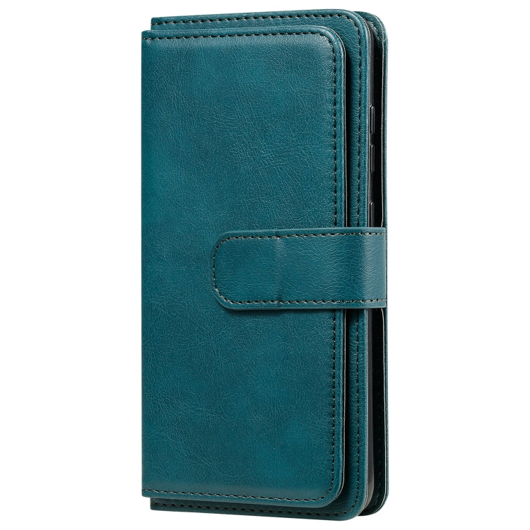 For Samsung Galaxy S20 5G Multifunctional Magnetic Copper Buckle Horizontal Flip Solid Color Leather Case with 10 Card Slots & Wallet & Holder & Photo Frame