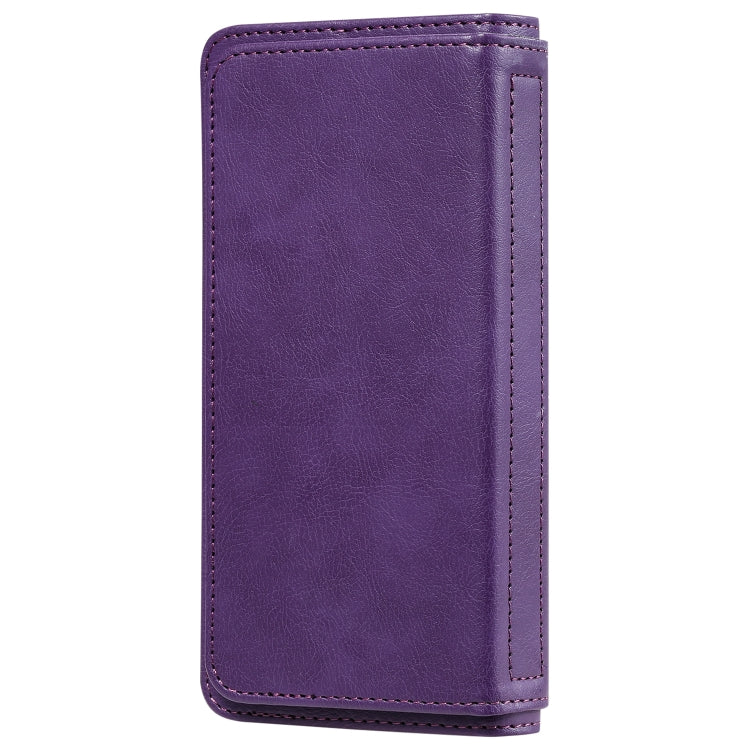 For Samsung Galaxy S20 5G Multifunctional Magnetic Copper Buckle Horizontal Flip Solid Color Leather Case with 10 Card Slots & Wallet & Holder & Photo Frame