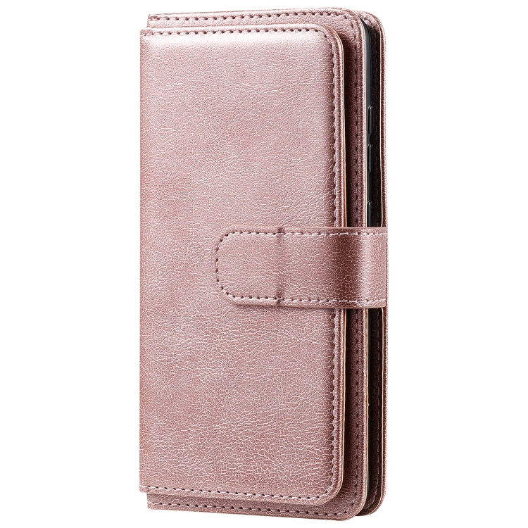 For Samsung Galaxy S20 5G Multifunctional Magnetic Copper Buckle Horizontal Flip Solid Color Leather Case with 10 Card Slots & Wallet & Holder & Photo Frame