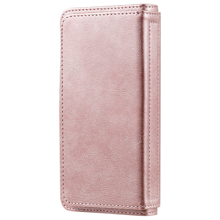 For Samsung Galaxy S20 5G Multifunctional Magnetic Copper Buckle Horizontal Flip Solid Color Leather Case with 10 Card Slots & Wallet & Holder & Photo Frame