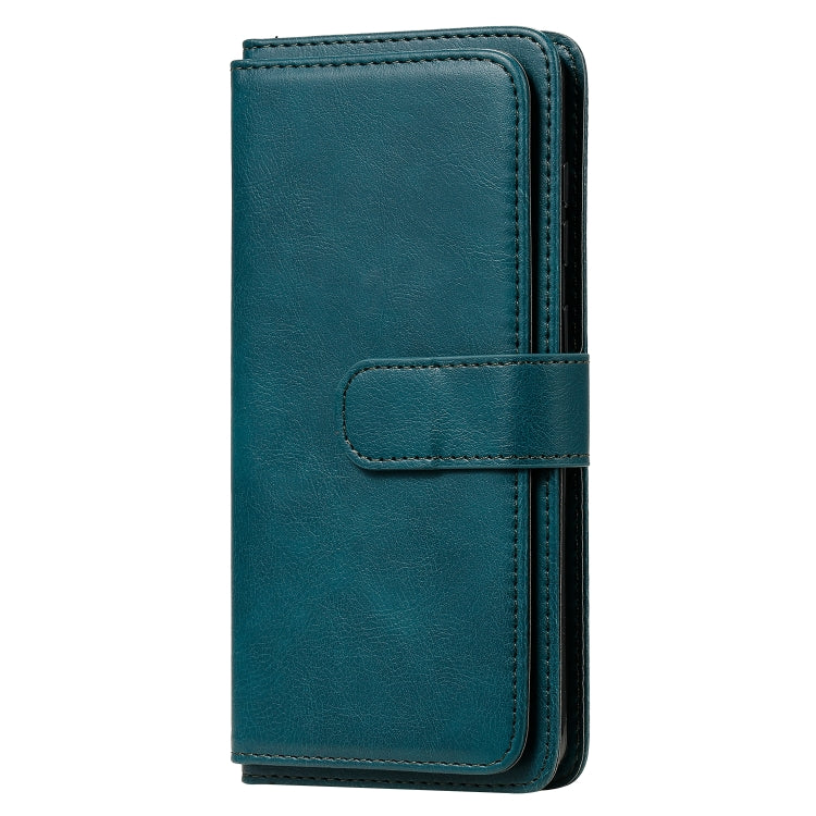For Samsung Galaxy A81 / Note 10 Lite Multifunctional Magnetic Copper Buckle Horizontal Flip Solid Color Leather Case with 10 Card Slots & Wallet & Holder & Photo Frame