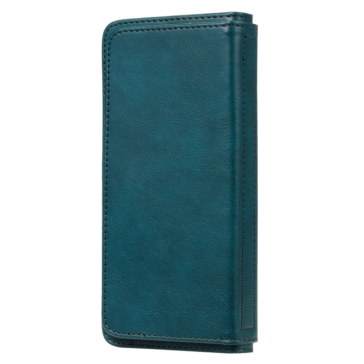 For Samsung Galaxy A81 / Note 10 Lite Multifunctional Magnetic Copper Buckle Horizontal Flip Solid Color Leather Case with 10 Card Slots & Wallet & Holder & Photo Frame