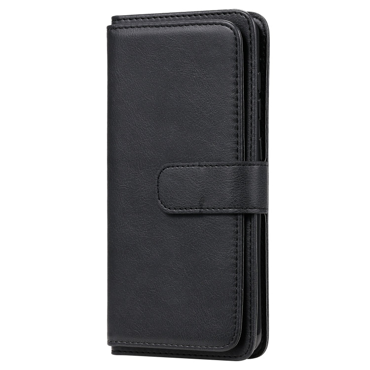 For Samsung Galaxy A81 / Note 10 Lite Multifunctional Magnetic Copper Buckle Horizontal Flip Solid Color Leather Case with 10 Card Slots & Wallet & Holder & Photo Frame