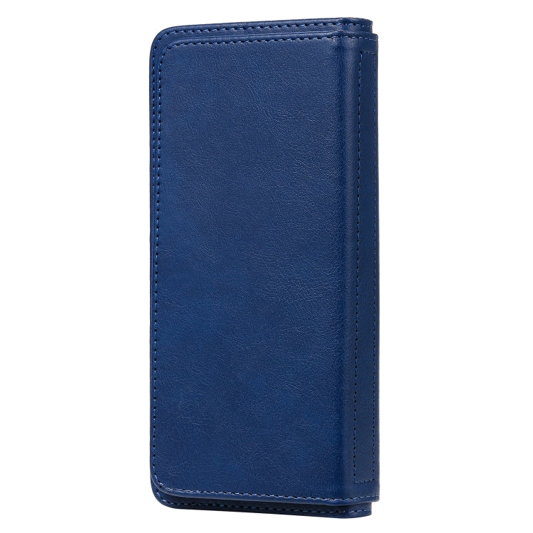 For Samsung Galaxy A81 / Note 10 Lite Multifunctional Magnetic Copper Buckle Horizontal Flip Solid Color Leather Case with 10 Card Slots & Wallet & Holder & Photo Frame
