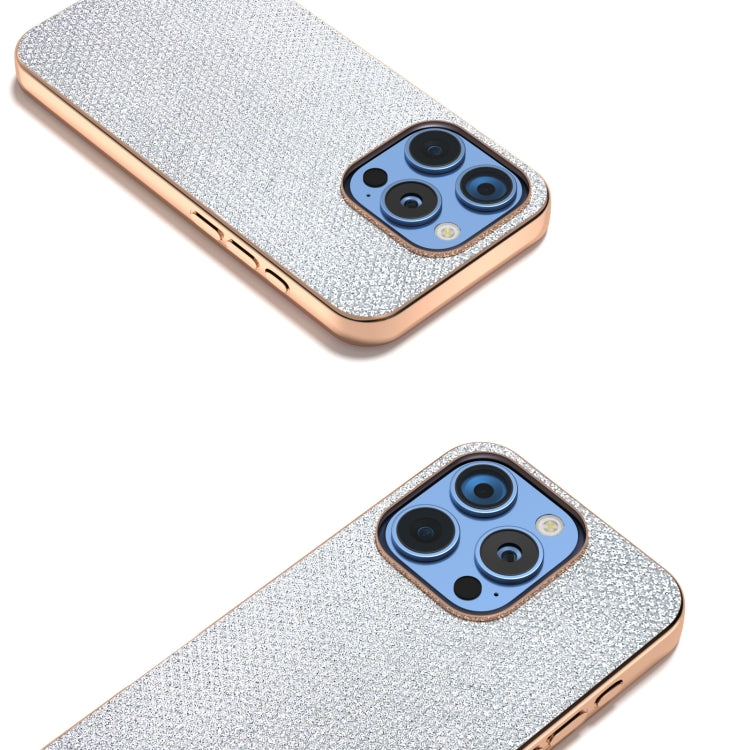For iPhone 16 Pro Max Nano Plating Diamond Texture Phone Case