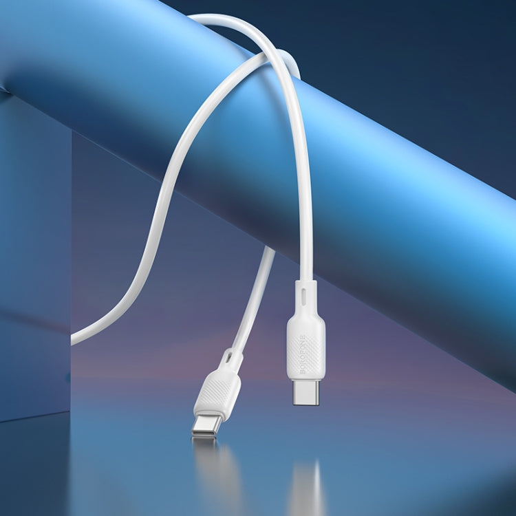 BOROFONE BX113 60W USB-C / Type-C to Type-C Silicone Charging Data Cable, Length:1m