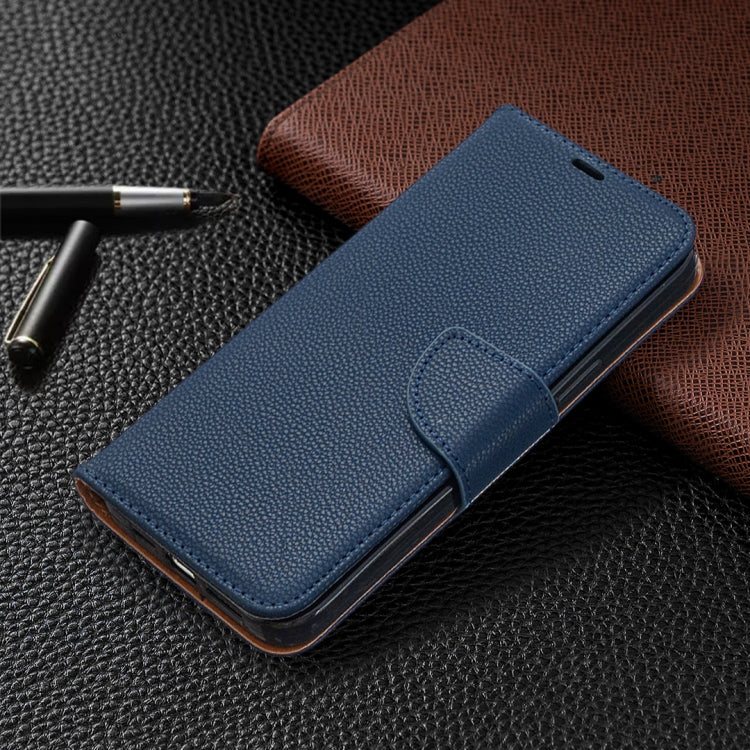 For iPhone 12 Pro Max Litchi Texture Pure Color Horizontal Flip Leather Case with Holder & Card Slots & Wallet & Lanyard