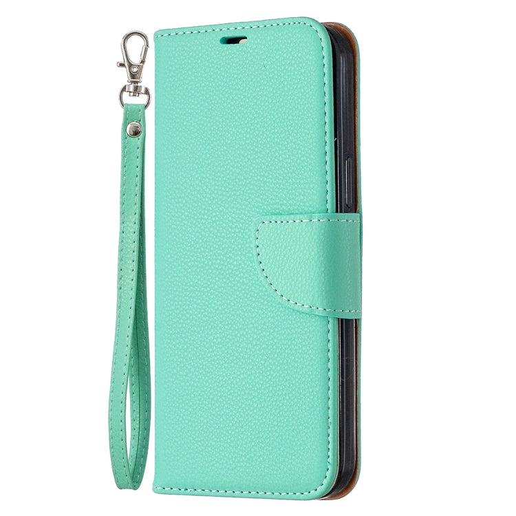 For iPhone 12 Pro Max Litchi Texture Pure Color Horizontal Flip Leather Case with Holder & Card Slots & Wallet & Lanyard