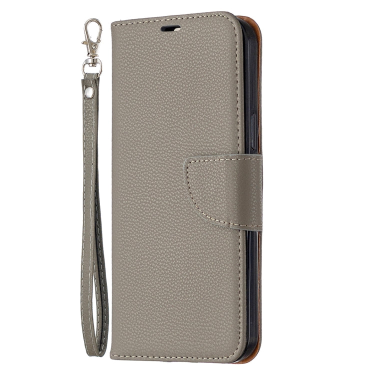 For iPhone 12 Pro Max Litchi Texture Pure Color Horizontal Flip Leather Case with Holder & Card Slots & Wallet & Lanyard