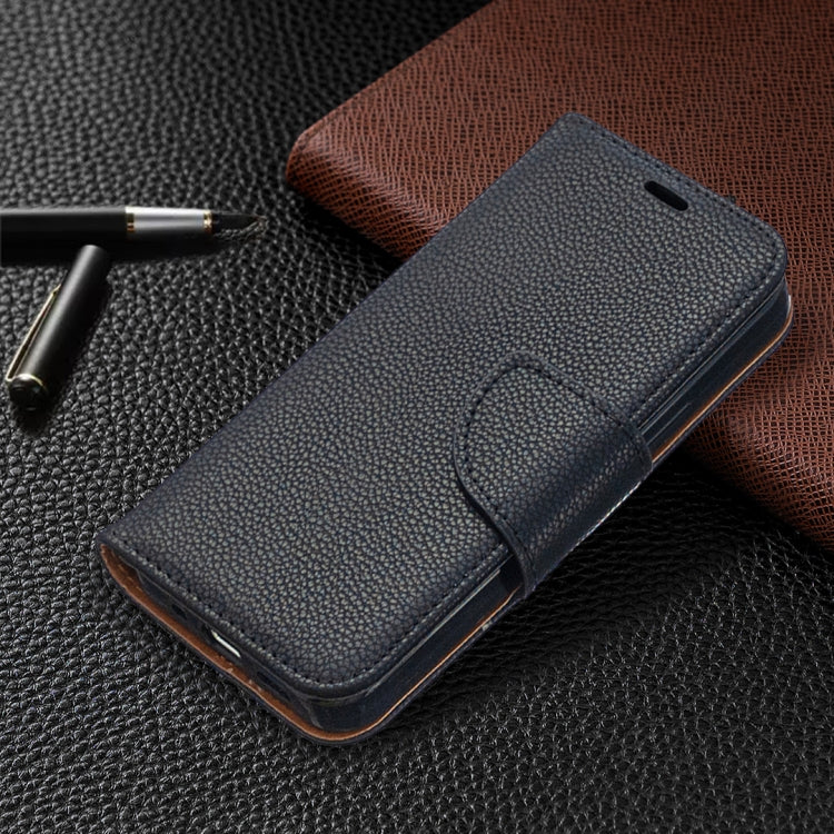 For iPhone 12 mini Litchi Texture Pure Color Horizontal Flip Leather Case with Holder & Card Slots & Wallet & Lanyard