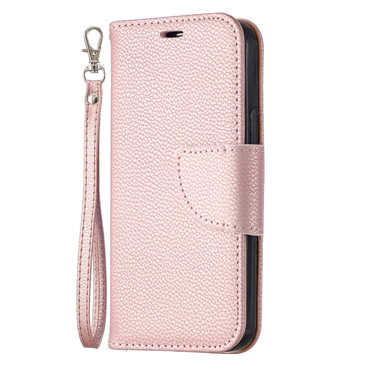 For iPhone 12 mini Litchi Texture Pure Color Horizontal Flip Leather Case with Holder & Card Slots & Wallet & Lanyard