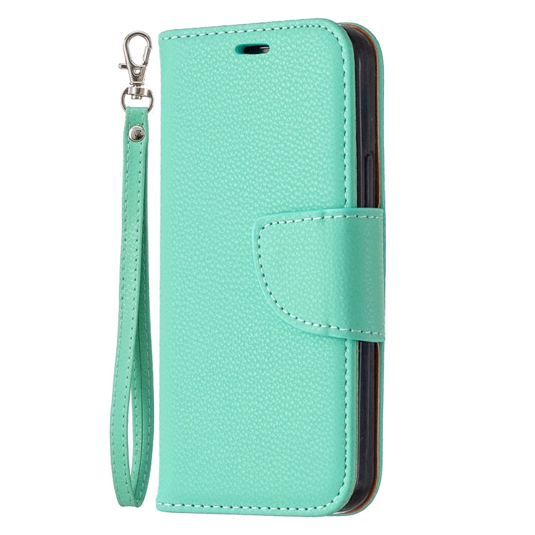 For iPhone 12 mini Litchi Texture Pure Color Horizontal Flip Leather Case with Holder & Card Slots & Wallet & Lanyard