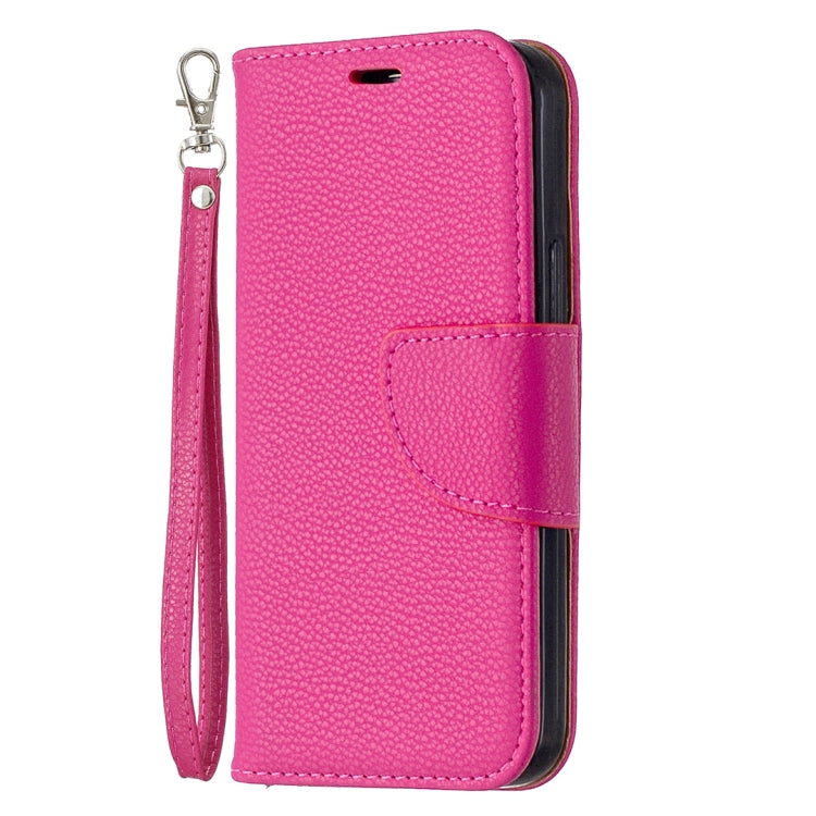 For iPhone 12 mini Litchi Texture Pure Color Horizontal Flip Leather Case with Holder & Card Slots & Wallet & Lanyard