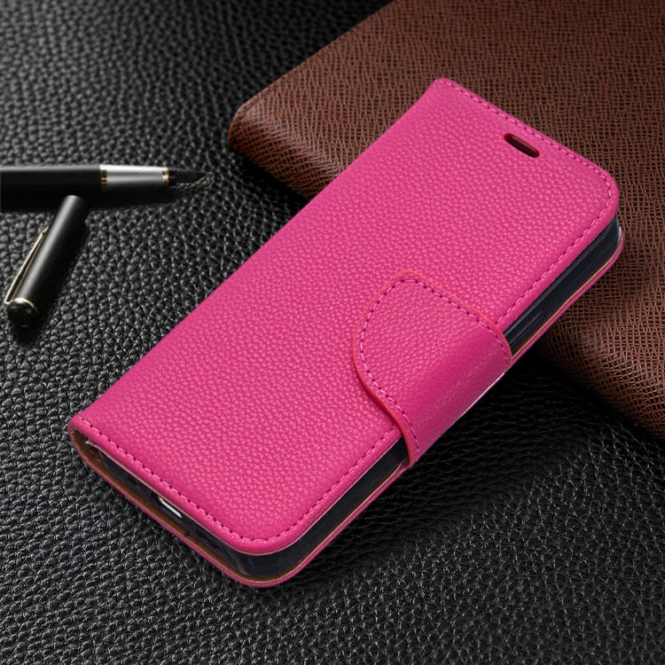 For iPhone 12 mini Litchi Texture Pure Color Horizontal Flip Leather Case with Holder & Card Slots & Wallet & Lanyard