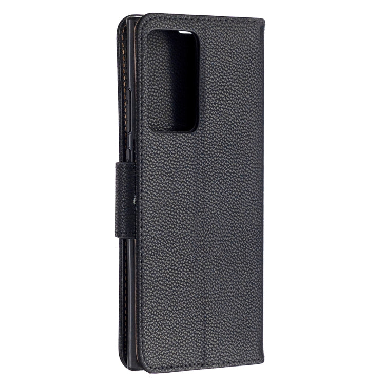 For Samsung Galaxy Note20 Ultra Litchi Texture Pure Color Horizontal Flip Leather Case with Holder & Card Slots & Wallet & Lanyard