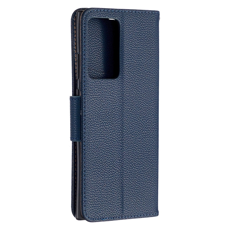 For Samsung Galaxy Note20 Ultra Litchi Texture Pure Color Horizontal Flip Leather Case with Holder & Card Slots & Wallet & Lanyard