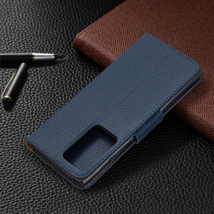 For Samsung Galaxy Note20 Ultra Litchi Texture Pure Color Horizontal Flip Leather Case with Holder & Card Slots & Wallet & Lanyard