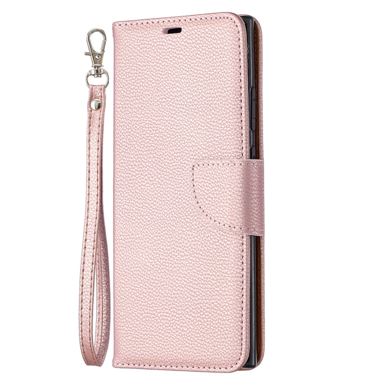 For Samsung Galaxy Note20 Ultra Litchi Texture Pure Color Horizontal Flip Leather Case with Holder & Card Slots & Wallet & Lanyard