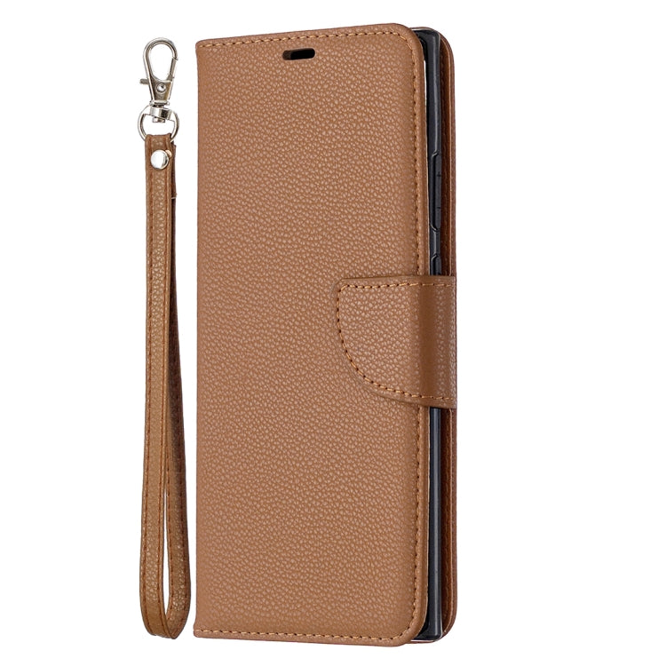For Samsung Galaxy Note20 Ultra Litchi Texture Pure Color Horizontal Flip Leather Case with Holder & Card Slots & Wallet & Lanyard