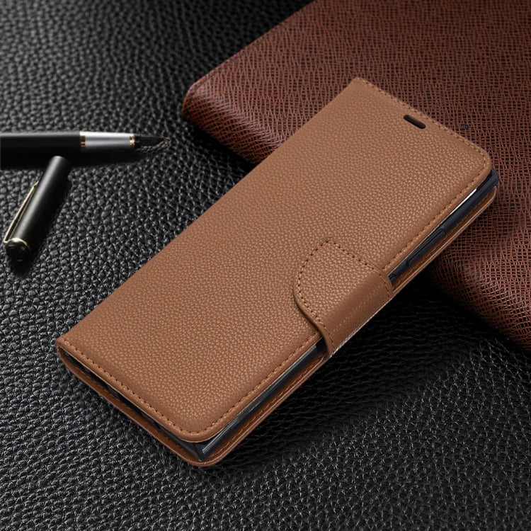 For Samsung Galaxy Note20 Ultra Litchi Texture Pure Color Horizontal Flip Leather Case with Holder & Card Slots & Wallet & Lanyard