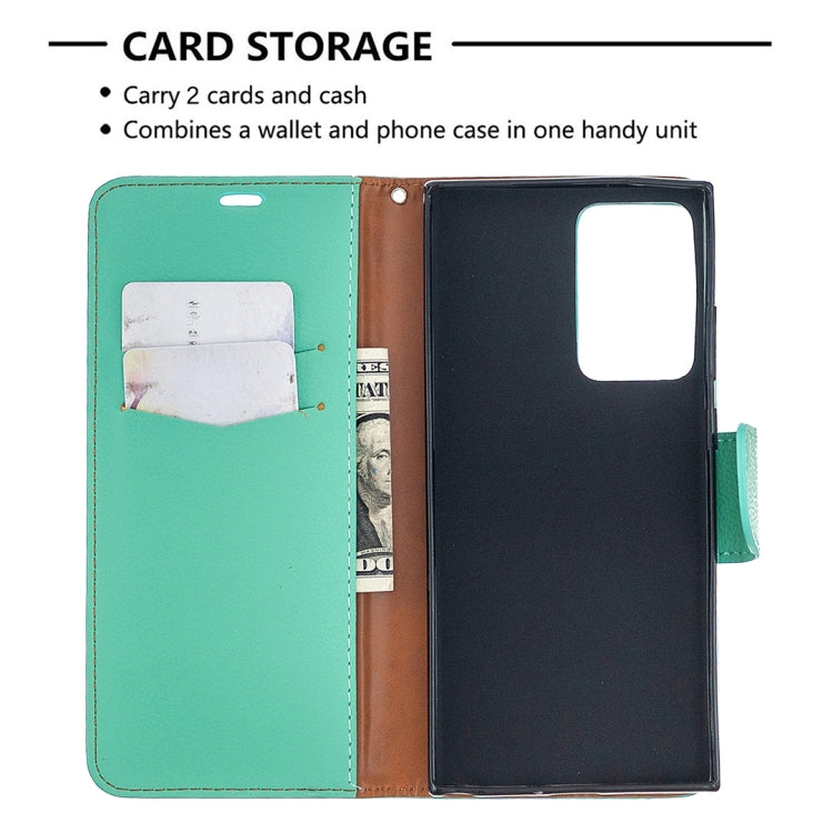 For Samsung Galaxy Note20 Ultra Litchi Texture Pure Color Horizontal Flip Leather Case with Holder & Card Slots & Wallet & Lanyard