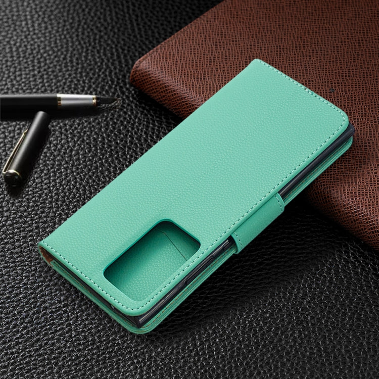 For Samsung Galaxy Note20 Ultra Litchi Texture Pure Color Horizontal Flip Leather Case with Holder & Card Slots & Wallet & Lanyard