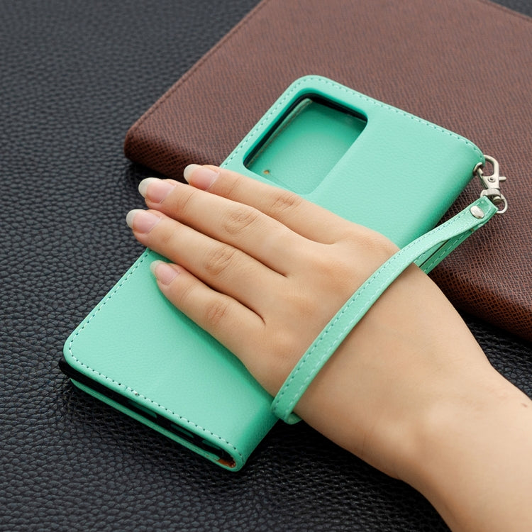 For Samsung Galaxy Note20 Ultra Litchi Texture Pure Color Horizontal Flip Leather Case with Holder & Card Slots & Wallet & Lanyard