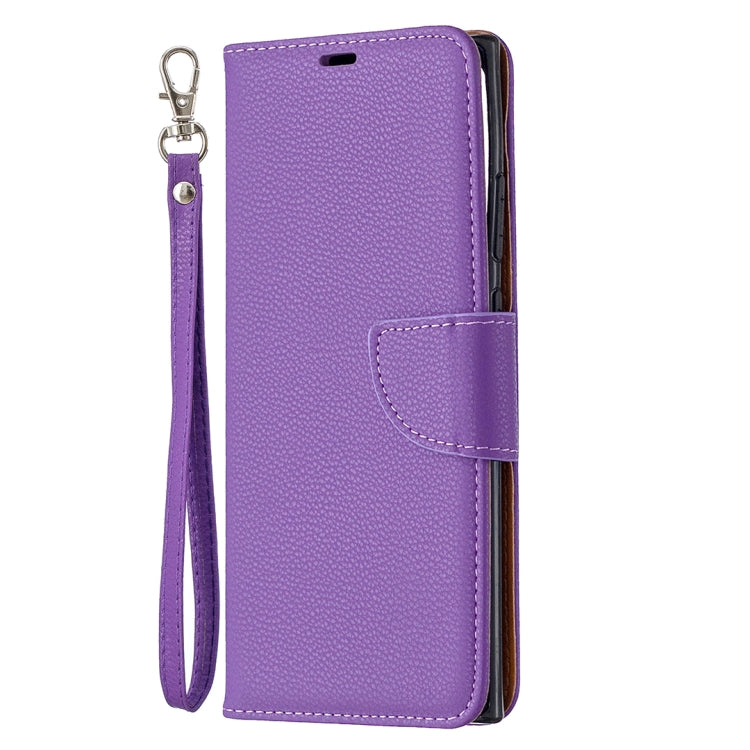 For Samsung Galaxy Note20 Ultra Litchi Texture Pure Color Horizontal Flip Leather Case with Holder & Card Slots & Wallet & Lanyard