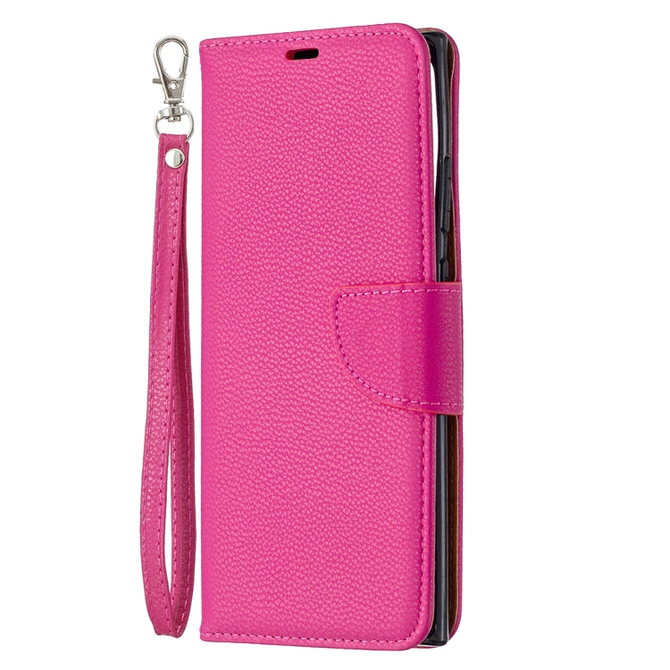 For Samsung Galaxy Note20 Ultra Litchi Texture Pure Color Horizontal Flip Leather Case with Holder & Card Slots & Wallet & Lanyard