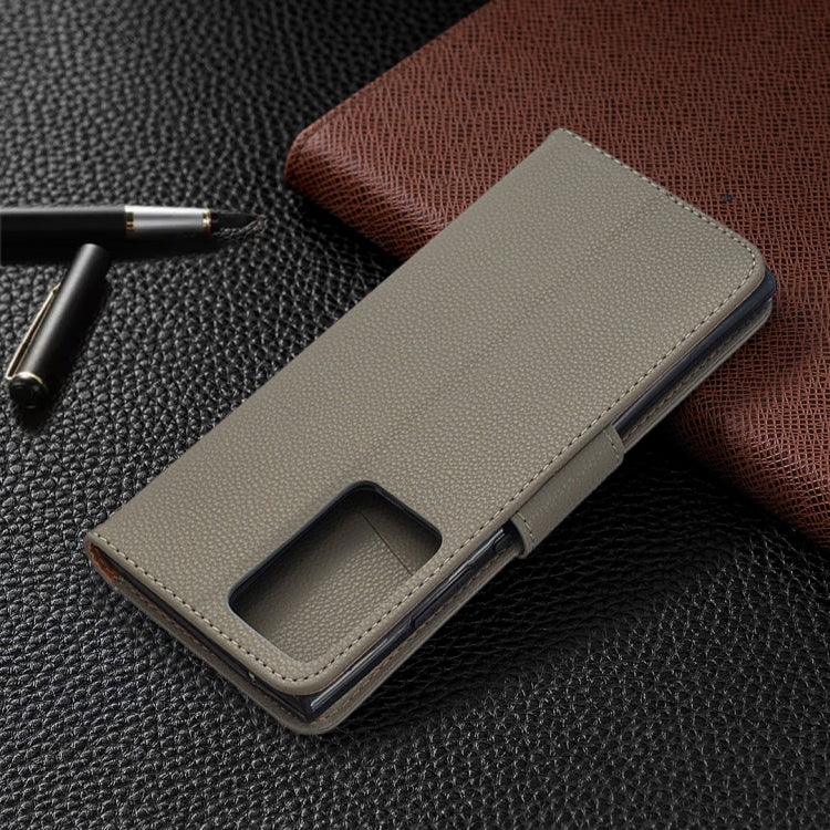 For Samsung Galaxy Note20 Ultra Litchi Texture Pure Color Horizontal Flip Leather Case with Holder & Card Slots & Wallet & Lanyard