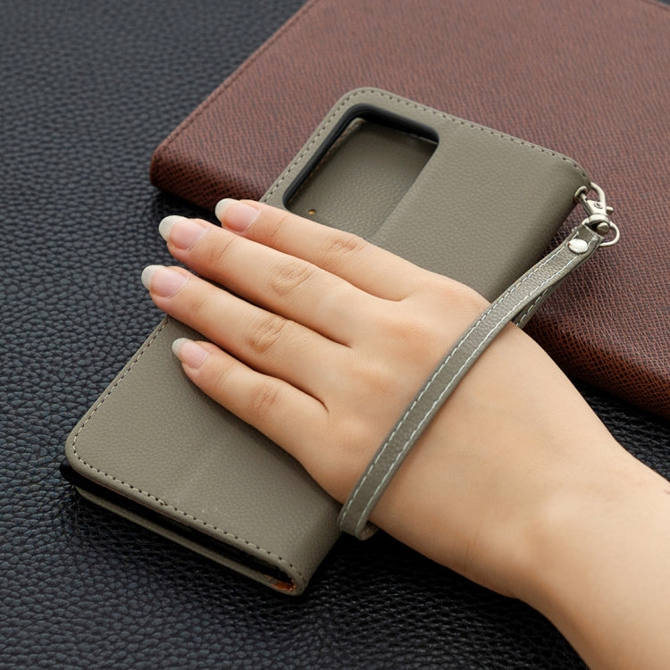 For Samsung Galaxy Note20 Ultra Litchi Texture Pure Color Horizontal Flip Leather Case with Holder & Card Slots & Wallet & Lanyard
