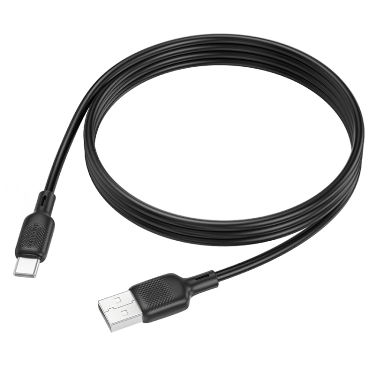 BOROFONE BX113 3A USB to USB-C / Type-C Silicone Charging Data Cable, Length:1m