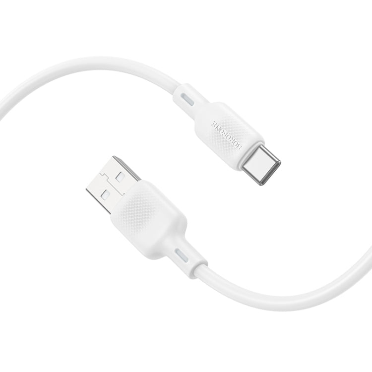 BOROFONE BX113 3A USB to USB-C / Type-C Silicone Charging Data Cable, Length:1m
