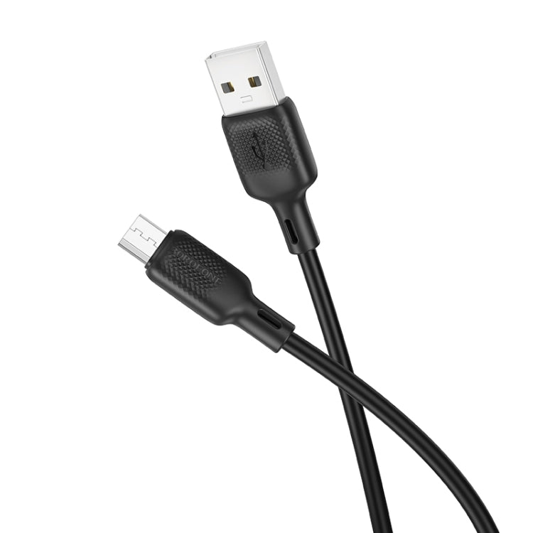 BOROFONE BX113 2.4A USB to Micro USB Silicone Charging Data Cable, Length:1m