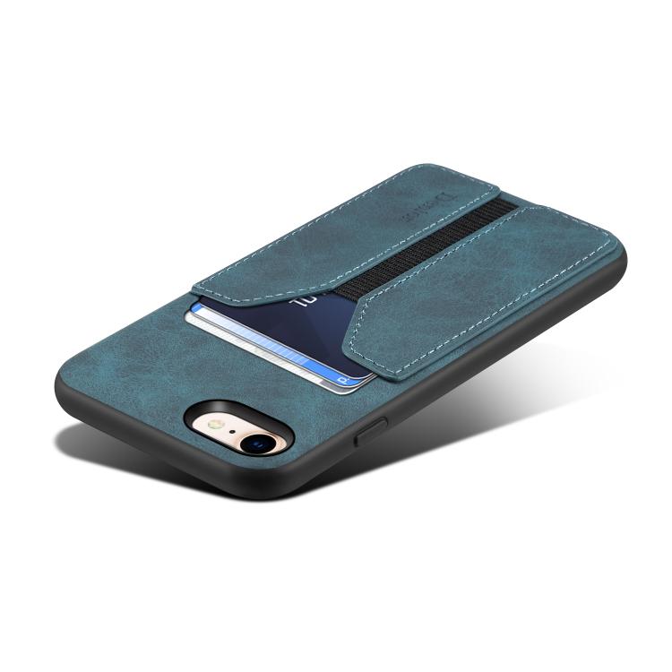 For iPhone 17e / 16e Denior D07 DV Elastic Card Slot PU Back Cover Phone Case