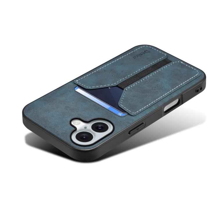 For iPhone 17 Denior D07 DV Elastic Card Slot PU Back Cover Phone Case
