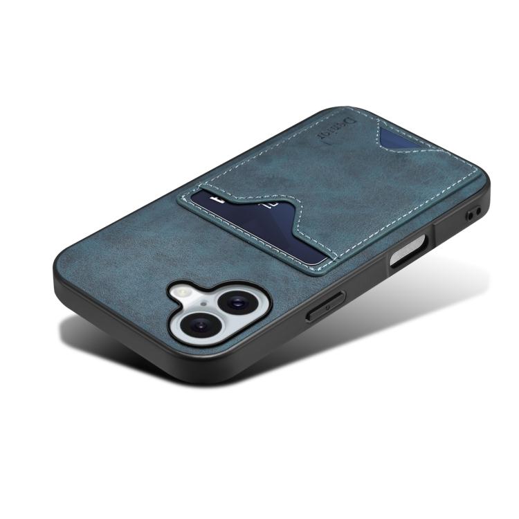 For iPhone 17 Denior D06 PU Back Cover Card Slot Holder Phone Case