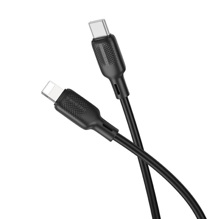 BOROFONE BX113 PD 27W USB-C / Type-C to 8 Pin Silicone Charging Data Cable, Length:1m