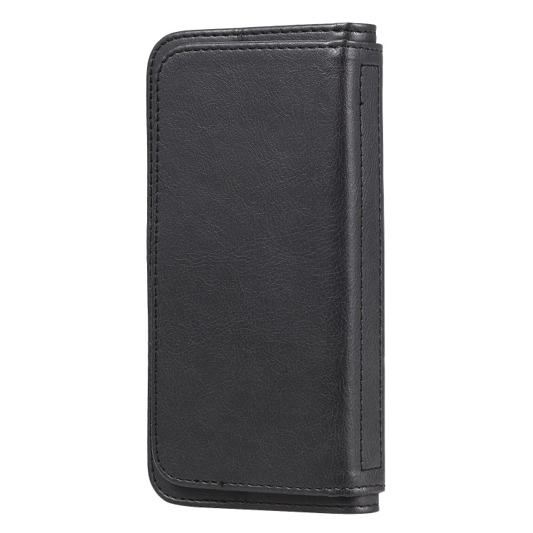 For iPhone 8 & 7 Multifunctional Magnetic Copper Buckle Horizontal Flip Solid Color Leather Case with 10 Card Slots & Wallet & Holder & Photo Frame