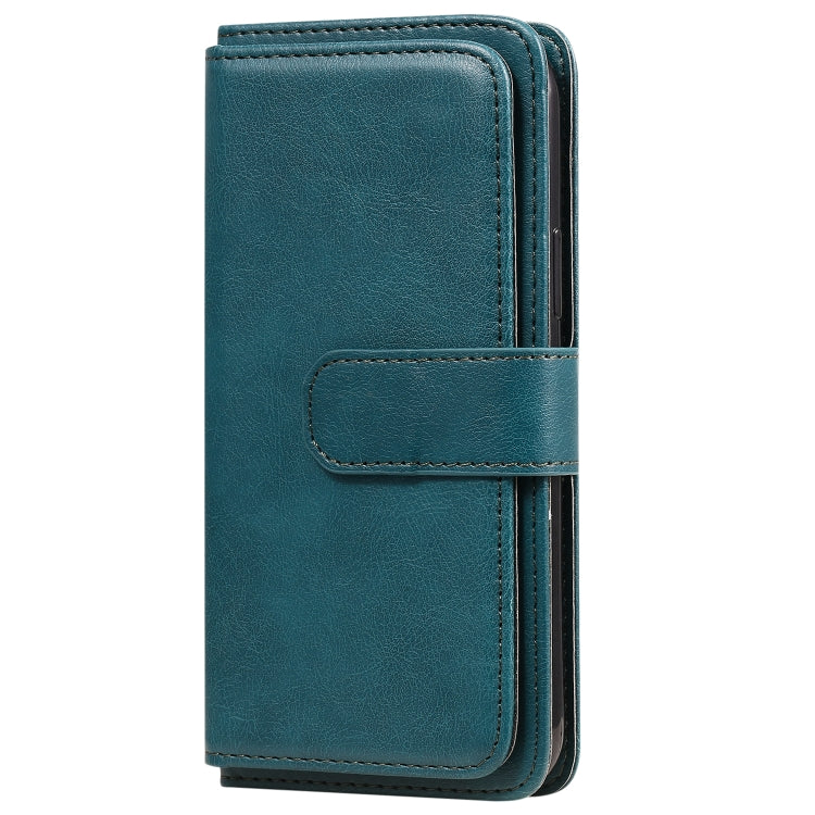 For iPhone 11 Pro Multifunctional Magnetic Copper Buckle Horizontal Flip Solid Color Leather Case with 10 Card Slots & Wallet & Holder & Photo Frame