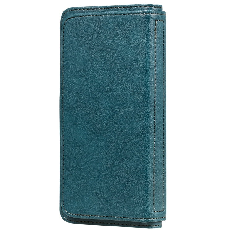 For iPhone 11 Pro Multifunctional Magnetic Copper Buckle Horizontal Flip Solid Color Leather Case with 10 Card Slots & Wallet & Holder & Photo Frame