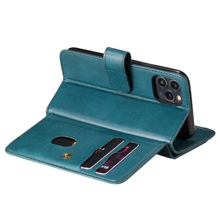 For iPhone 11 Pro Multifunctional Magnetic Copper Buckle Horizontal Flip Solid Color Leather Case with 10 Card Slots & Wallet & Holder & Photo Frame