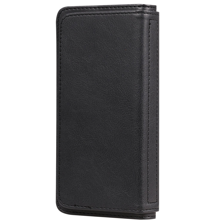 For iPhone 11 Pro Multifunctional Magnetic Copper Buckle Horizontal Flip Solid Color Leather Case with 10 Card Slots & Wallet & Holder & Photo Frame