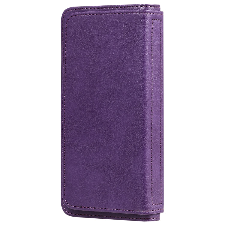 For iPhone 11 Pro Multifunctional Magnetic Copper Buckle Horizontal Flip Solid Color Leather Case with 10 Card Slots & Wallet & Holder & Photo Frame