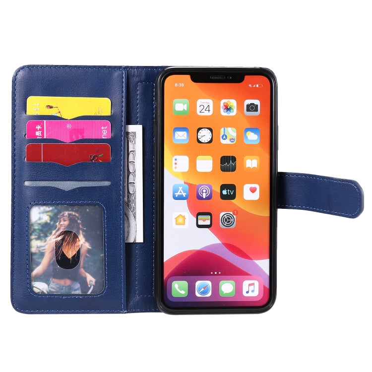 For iPhone 11 Pro Multifunctional Magnetic Copper Buckle Horizontal Flip Solid Color Leather Case with 10 Card Slots & Wallet & Holder & Photo Frame